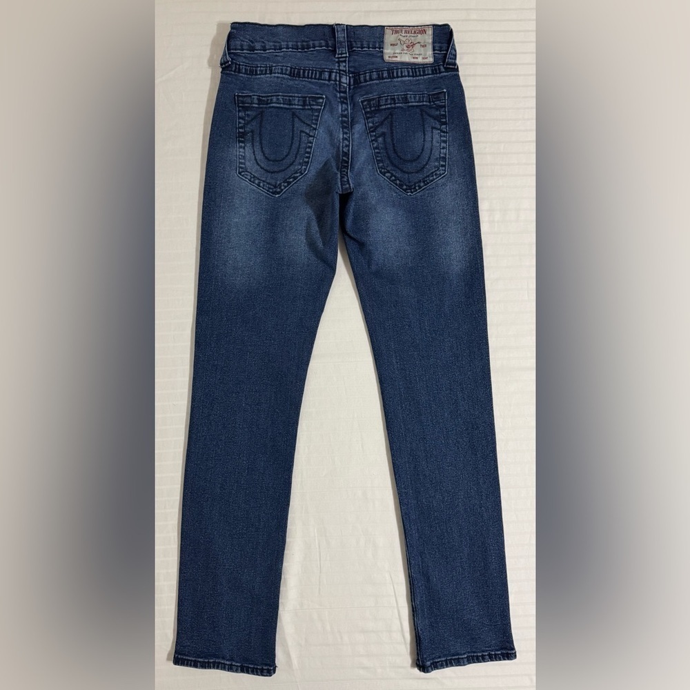 True Religion Geno Relaxed Slim Jeans Men’s 30x33 Blue Dark Wash Stretch